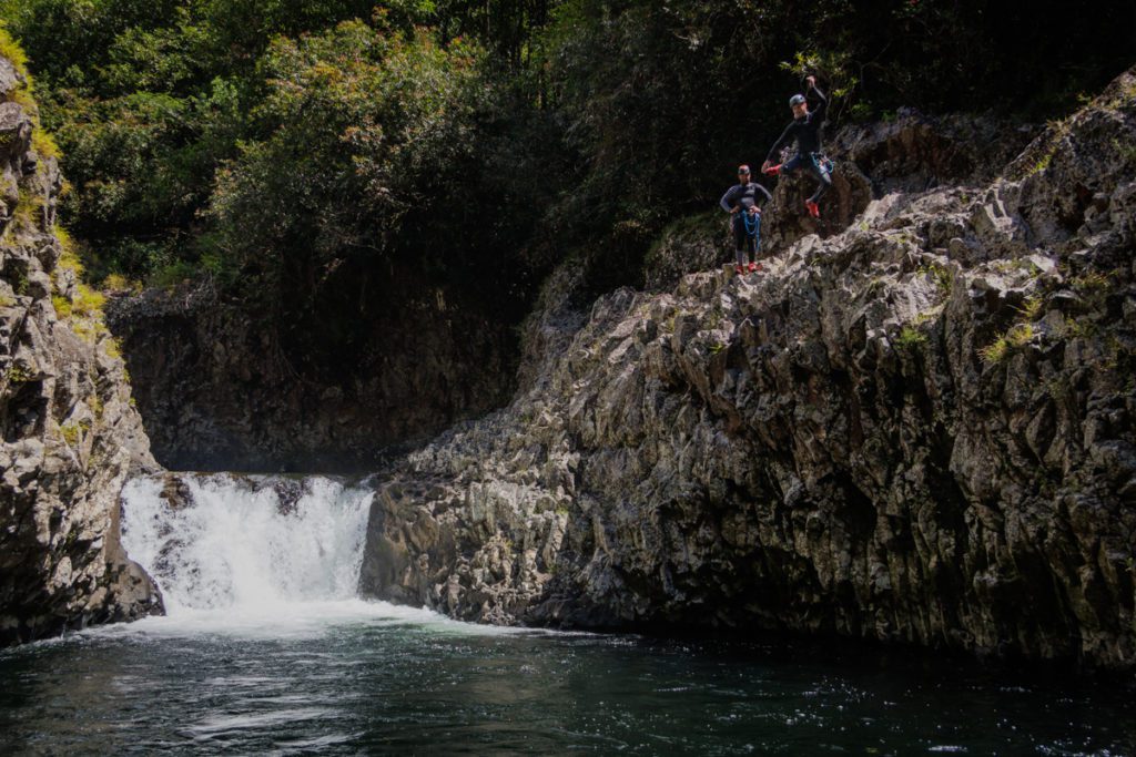 tyrolienne finale du canyoning de langevin